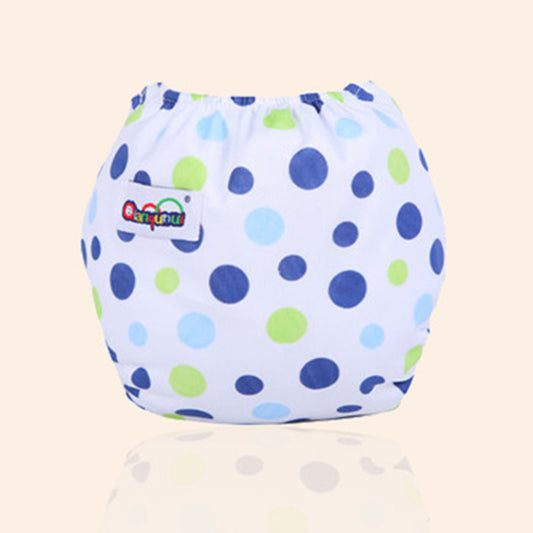 Adjustable Button Print Diaper Baby Supplies