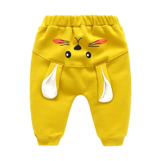 Spring And Autumn Baby High-waist Belly Protecting Trousers
