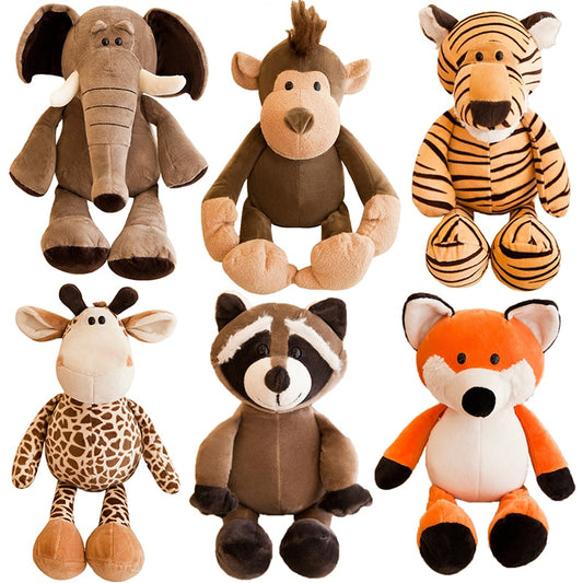 Jungle animal plush toys