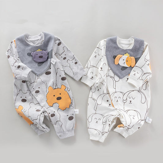Baby's Pure Cotton Thermal Jumpsuit