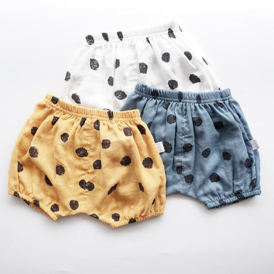 Cute Printed Cotton Gauze Shorts Baby Bloomers