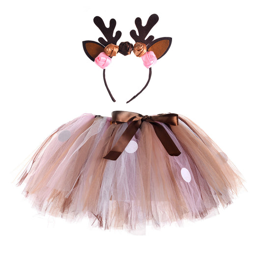 Girl Deer Bubble Skirt